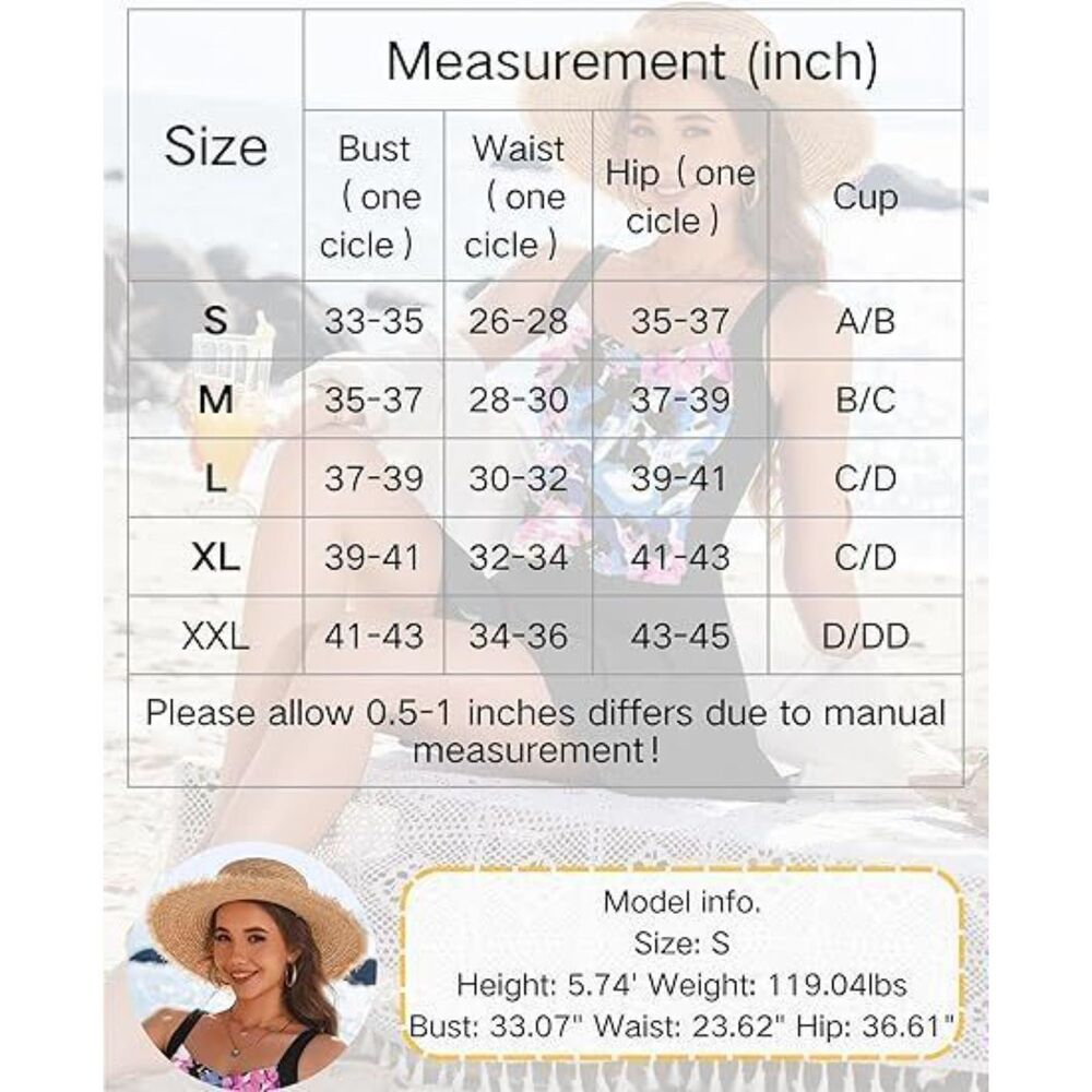 Ekouaer Women's Swim Dress One Piece Skirted Ruched Retro Swimsuit Small - Picture 3 of 3